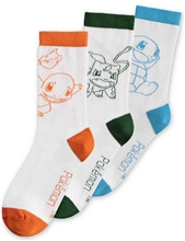 Pánské ponožky Pokémon: Main Crew (EU 39-42) vícebarevná bavlna