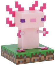 Dekorativní svítící plastová figurka Minecraft: Axolotl (výška 10 cm)