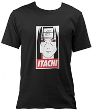 Pánské tričko Naruto: Itachi (S) černá bavlna