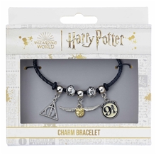 Náramek s přívěsky Harry Potter, kožený