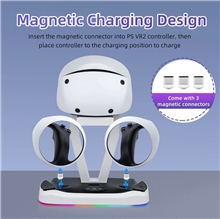 Nabíjecí stojan JYS Magnetic Charging Display Stand pro PS VR2 - White (PS5)