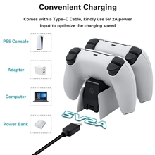 Dokovací stanice Honcam Tri-Protection Safety Dual Controller Charger - RGB Version (PS5)