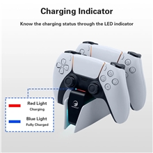 Dokovací stanice Honcam Tri-Protection Safety Dual Controller Charger - White (PS5)