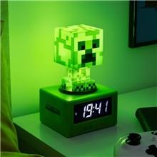 Budík s nočním světlem Minecraft Creeper Icon Alarm Clock (16 cm)