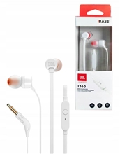 JBL Tune 160 Tune Sluchátka s mikrofonem - bílá