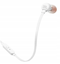 JBL Tune 160 Tune Sluchátka s mikrofonem - bílá