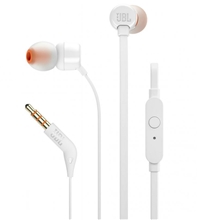 JBL Tune 160 Tune Sluchátka s mikrofonem - bílá