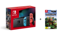 Konzole Nintendo Switch - Neon Red/Neon Blue model HAC-001(-01) (SWITCH) + Minecraft - Nintendo Switch Edition (SWITCH)