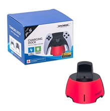 Dokovací stanice DOBE Charging Dock pro PS5 DualSense a Edge Controller - Red/Black (PS5)