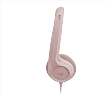 Logitech - H390 Wired Headset - pink
