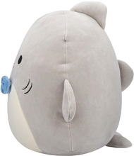 Squishmallows - 19 cm plyšák - Gordon Grey Shark