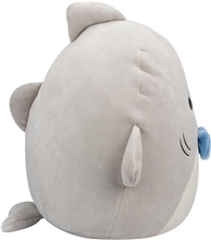 Squishmallows - 19 cm plyšák - Gordon Grey Shark