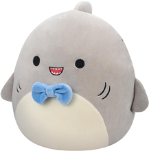 Squishmallows - 19 cm plyšák - Gordon Grey Shark