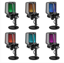Defender streamovací mikrofon IMPULSE GMC 600, RGB podsvícení - černý