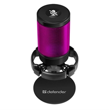 Defender streamovací mikrofon IMPULSE GMC 600, RGB podsvícení - černý