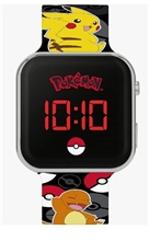 Pokémon černé LED hodinky