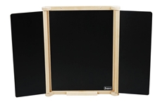 Jeujura Dřevěná trojkřídlá oboustranná tabule 82x56 cm s příslušenstvím