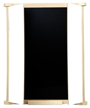 Jeujura Dřevěná trojkřídlá oboustranná tabule 82x56 cm s příslušenstvím
