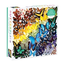 Galison Puzzle Duhoví motýli 500 dílků