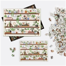 Galison Puzzle Police s rostlinami 1000 dílků