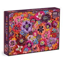 Galison Puzzle Včely mezi květy máku 1000 dílků