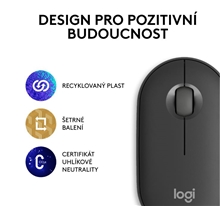 Logitech - Pebble Mouse 2 - M350s - Black