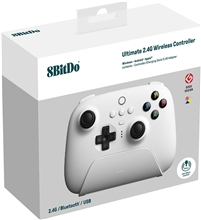 8BitDo Ultimate 2.4G Pad PC Hall Ed - White