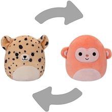 Squishmallows - Flip A Mallow - 13 cm plyšák - Lexie gepard/Elton opice