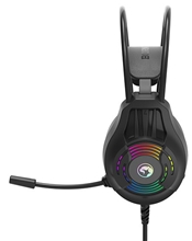 Marvo H8326, sluchátka s mikrofonem, ovládání hlasitosti, černá