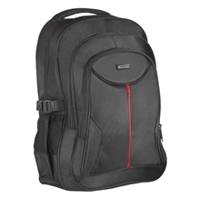 Batoh na notebook 15,6, Carbon, černý z polyesteru, nepromokavé dno a boční kapsy, Defender