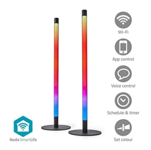 Nedis - Světlo SmartLife Mood Light, 600 lm, kov, 2 kusy