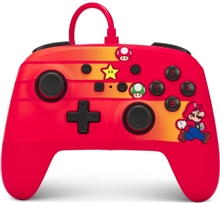 PowerA Enhanced drátový herní ovladač - Speedster Mario (SWITCH)