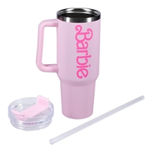 Cestovní XL hrnek Barbie s brčkem - 1200ml