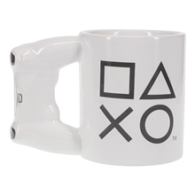 Hrnek s motivem Playstation ovladače Dualshock - bílý 470ml
