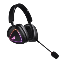 ASUS sluchátka ROG DELTA II, Bezdrátové 2.4GHz, ARGB, černá