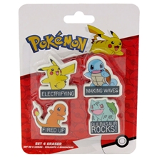 Pokemon set 4 gumy