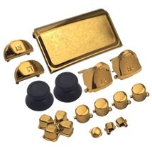 Sada tlačítek pro ovladač PlayStation 4 - Electropalate Gold (PS4)	