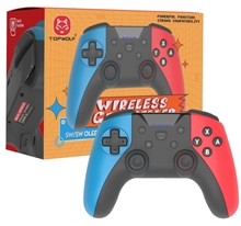 Bezdrátový herní ovladač pro SWITCH, PC, Android, iOS - modrý + červený (SWITCH/PC)