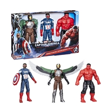 Figurky Marvel Titan Heroes: Captain America Brave New World - Marvels Falcon/Captain America/Red Hulk