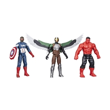 Figurky Marvel Titan Heroes: Captain America Brave New World - Marvels Falcon/Captain America/Red Hulk