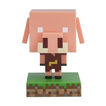 Dekorativní svítící plastová figurka Minecraft - Piglin (výška 12 cm)