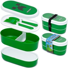 Bento box na svačinu s příborem Minecraft