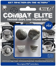 Gumičky na analogové páčky (2 ks) a gripy na trigger (2 ks) iMP Tech: Trigger Treadz - Combat Elite - Urban Camo (PS4)