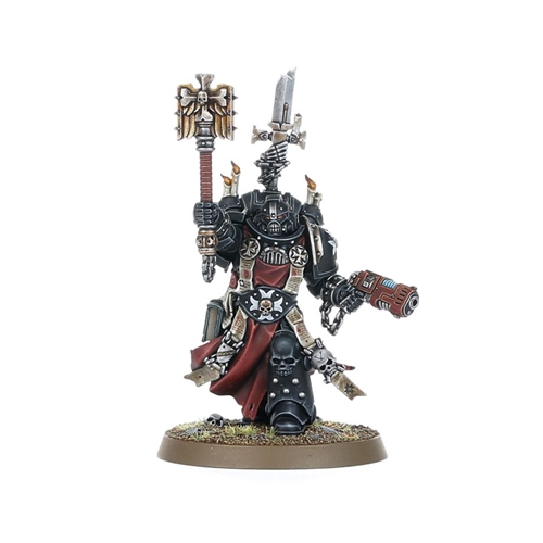 Warhammer 40.000: Black Templars Chaplain Grimaldus and Retinue