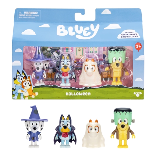 Figurky Bluey 4-Pack - Halloween