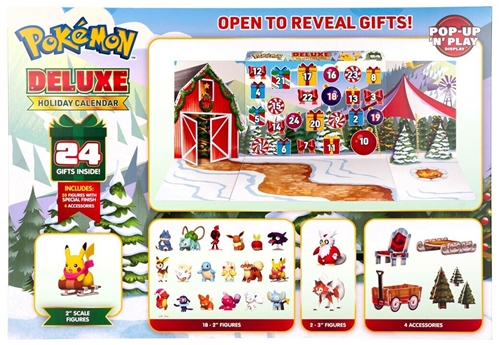 Adventní kalendář Pokémon - Pop-Up N Play Deluxe 2025