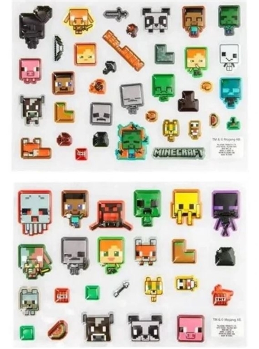 Sada Minecraft samolepek