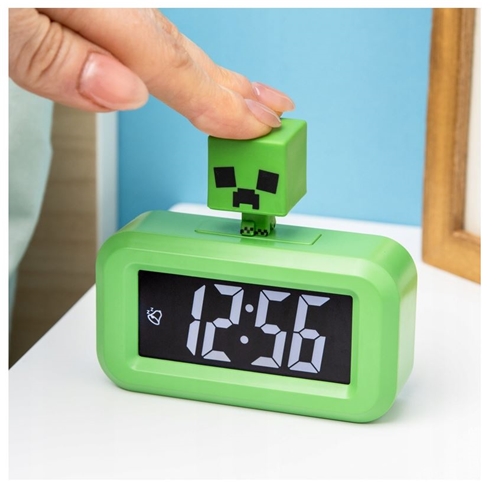 Mini budík - Minecraft Creeper