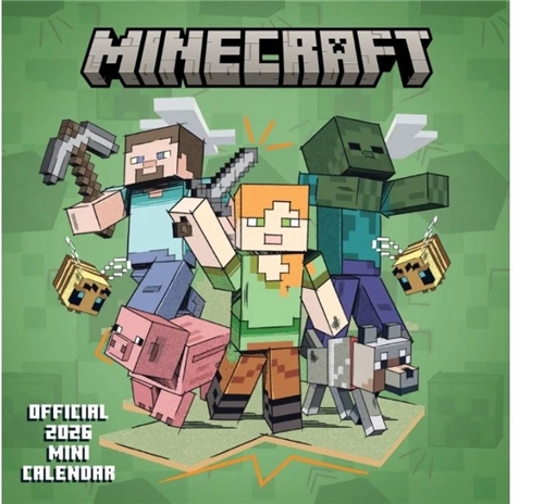 Mini kalendář 2026 - Minecraft