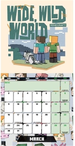 Mini kalendář 2026 - Minecraft
